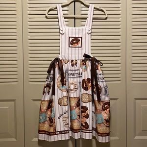 Sweet Lolita Cutie Q Doughnut Salopette JSK in Beige